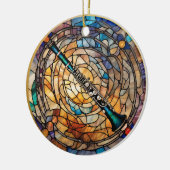 Klarinette Musikinstrument Keramik Ornament (Links)