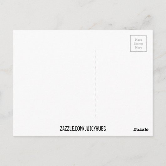 Klarinette Musikinstrument mit Notation Postkarte (Rückseite)