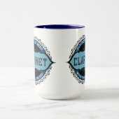 Klarinette Musiknoten Circle Tasse (Zentrum)