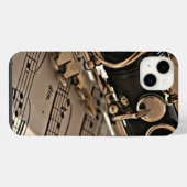 Klarinette Nah iPhone Hülle (Rückseite (Horizontal))