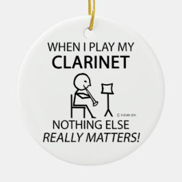 Klarinette nichts anderes zählt keramikornament