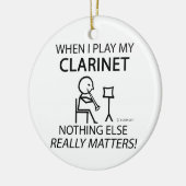 Klarinette nichts anderes zählt keramikornament (Links)