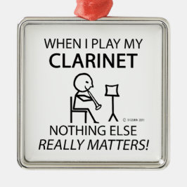 Klarinette nichts anderes zählt ornament aus metall
