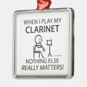 Klarinette nichts anderes zählt ornament aus metall (Links)