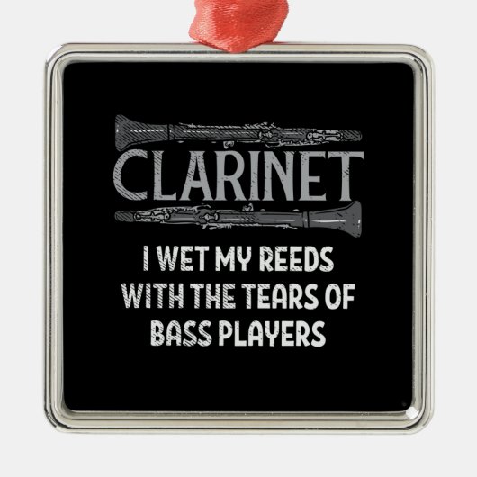 Klarinette Ornament Aus Metall (Vorne)