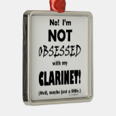 Klarinette Ornament Aus Metall (Rechts)