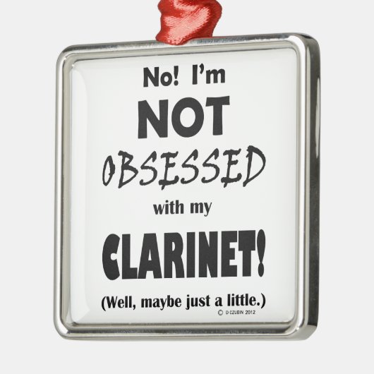 Klarinette Ornament Aus Metall (Links)