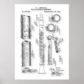 Klarinette Patent Poster (Vorne)