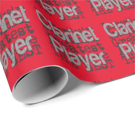 Klarinette Player Extraordinator Geschenkpapier (Rolleneckpunkt)