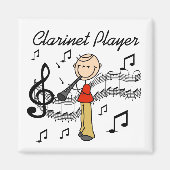 Klarinette Player Magnet (Vorne)