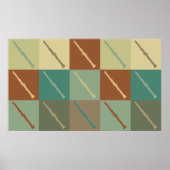 Klarinette Pop Art Poster (Vorne)