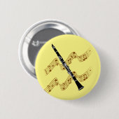 Klarinette, populäres Design, Button (Vorne & Hinten)