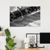 Klarinette Poster (Heimbüro)