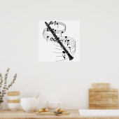 Klarinette Poster (Küche)