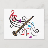 Klarinette Postkarte (Vorderseite)
