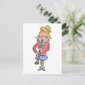 Klarinette Postkarte (Stehend Vorderseite)