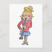 Klarinette Postkarte (Vorderseite)