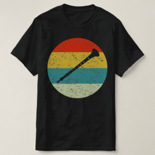 Klarinette Retro Vintage Silhouette 70er T-Shirt