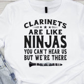 Klarinette sind wie Ninjas-Hemd T-Shirt