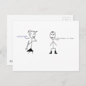 Klarinette Spaß Postkarte (Vorne/Hinten)