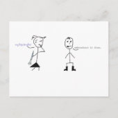 Klarinette Spaß Postkarte (Vorderseite)