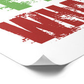 Klarinette spielen poster (Ecke)