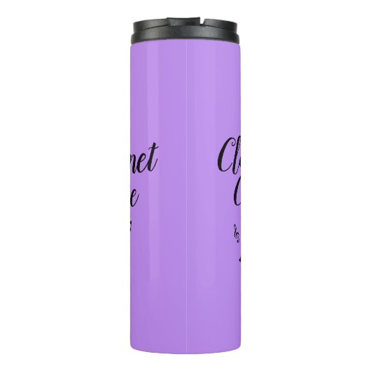 Klarinette Süsse Music Thermosbecher (Rückseite)