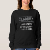 Klarinette Sweatshirt (Vorderseite)