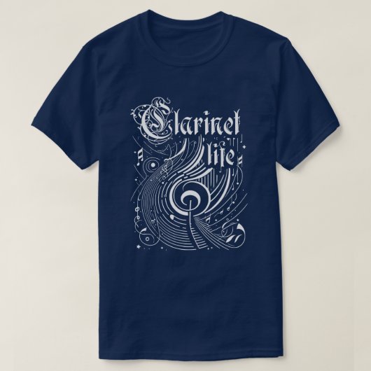 Klarinette T-Shirt (Design vorne)