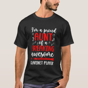 Klarinette Tante Klarinette Spielerin Tante Stolz T-Shirt