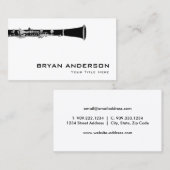 Klarinette Visitenkarte (Vorne/Hinten)