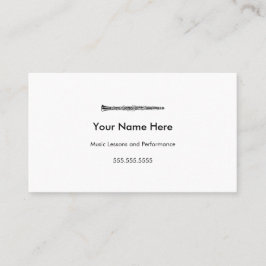 Klarinette Visitenkarten Visitenkarte