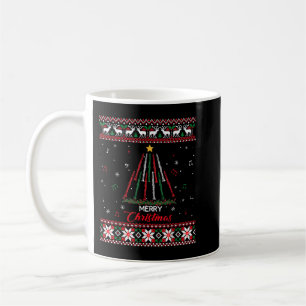Klarinette Weihnachtsbaum Ugly Xmas Sweater Kaffeetasse