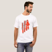 Klarinette zerlegt T-Shirt (Vorne ganz)