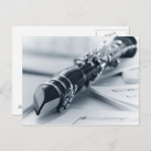 Klarinette zu Musikvorlagen Postkarte (Vorne/Hinten)