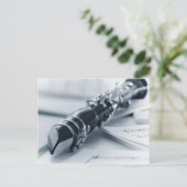 Klarinette zu Musikvorlagen Postkarte (Stehend Vorderseite)