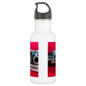 Klarinette zu Rot Edelstahlflasche (Rückseite)