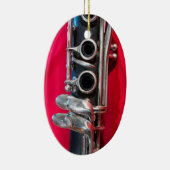 Klarinette zu Rot Keramikornament (Rechts)