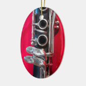 Klarinette zu Rot Keramikornament (Links)