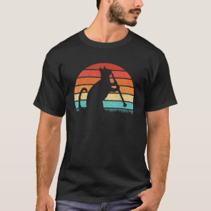 Klarinetten-Katzen-Spieler - Retro Klarinettist Mu T-Shirt
