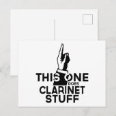 Klarinetten-Sachen - Lustige Klarinettenmusik Postkarte (Vorne/Hinten)