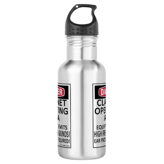 Klarinettenbereich Edelstahlflasche (Vorderseite)