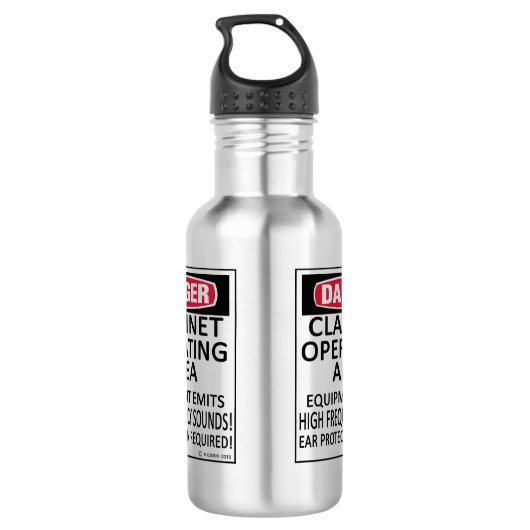 Klarinettenbereich Edelstahlflasche (Rückseite)