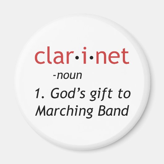 Klarinettendefinition Magnet (Vorne)