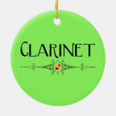 Klarinettendekorationslinie Keramik Ornament (Hinten)