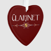 Klarinettendekorationslinie Ornament (Vorderseite)