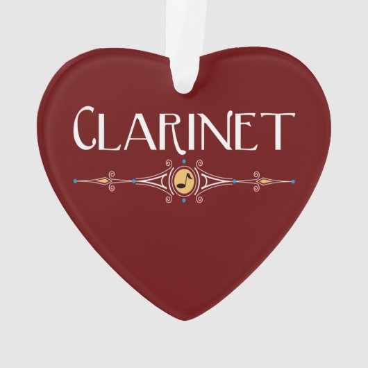 Klarinettendekorationslinie Ornament (Rückseite)