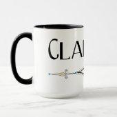Klarinettendekorationslinie Tasse (Links)
