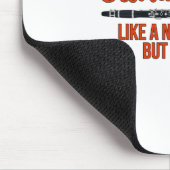 Klarinettenjunge wie ein normaler Junge, aber Cool Mousepad (Ecke)