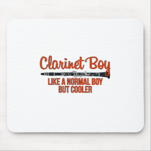 Klarinettenjunge wie ein normaler Junge, aber Cool Mousepad